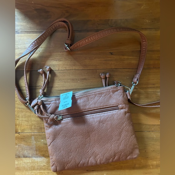 NWT Brown Leather Purse Bag - Picture 5 of 6